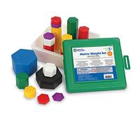 Learning Resources Metric Weight Set, Set of 58 Weights, 1g, 5g, 10g, 20g, 100g, 500g, 1000g