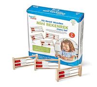 Learning Resources Mini 20 Bead Wooden Rekenrek Class Set, Abacus for Kids Maths, Counting Rack for Kids, Counters for Kids Maths, Kids Educational Toys, Classroom Supplies (Set of 25)