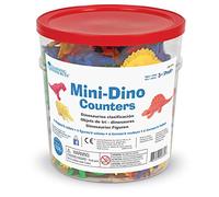 Learning Resources Mini Dino Counters | Preschool Counting, Math Counters for Classroom, Kindergarten Color Sorting Toys, Math Manipulatives, 108 Pieces, Ages 3+
