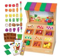 Learning Resources Mini Farmstand Sorting Set, Play Food, Play Kitchen, Sorting Toy, Kitchen Playset, Ages 3+