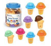 Learning Resources Mini Letter Scoops, Alphabet Toys for 3 Year Olds, Learn Letters, ABC Spelling Games, Colour Sorting, Learning Letters