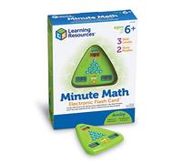 Learning Resources Minute Math Electronic Flash Card, Maths Resources, Homeschool, Maths Travel Games, 3 Difficulty Levels, Ages 6 7 8 Plus