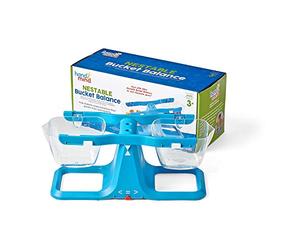 Learning Resources Nestable Bucket Balance, Classroom Balance Scales | Compare solids and liquids side by side with clear buckets for hands-on maths investigations in the classroom or at home