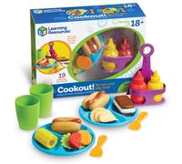 Learning Resources New Sprouts Cookout! 19 Pieces Ages 18+ Months Barbecue Set Pretend Play Food for Toddlers