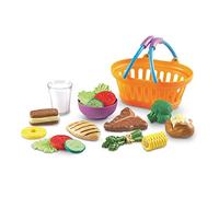 Learning Resources New Sprouts Dinner Basket, Pretend Play Toy for Toddlers, Preschool Learning Toys, Kitchen Play Toys for Kids