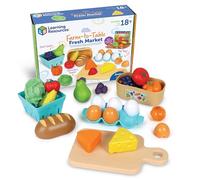 Learning Resources New Sprouts Farm to Table Fresh Market, Ages 18 months+, Toys for 2 Year Old Boy or Girl, Play Food, 27 Pieces
