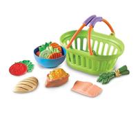 Learning Resources New Sprouts Healthy Dinner, Pretend Play Food Set, Kitchen Toys, 14 Piece Set, Ages 18mos+