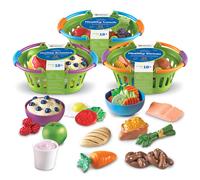 Learning Resources New Sprouts Healthy Foods Basket Bundle - 37 Pieces Ages 18+ months Pretend Toddler Food Healthy Play Food for Kids Toddler Lear
