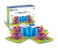 Learning Resources New Sprouts Serve It My Very Own Dish Set, Pretend Play Toy For Toddlers, Preschool Toys, Kitchen Kids