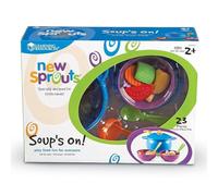Learning Resources New Sprouts Soup's On! Pretend Play Toy for Toddlers, Preschool Learning Toys, Kitchen Play Toys for Kids