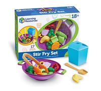 Learning Resources New Sprouts Stir Fry Set, Pretend Play Toy for Toddlers, Preschool Learning Toys, Kitchen Play Toys for Kids