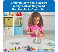 Learning Resources Numberblocks MathLink Cubes Activity Set, Ages 3+, Build Numberblocks 1-10, Learn Counting & Number Sense