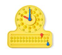 Learning Resources NumberLine Clock Sensory Bubble Popper, Push Pop Fidget Toys, Learn to Tell Time, Telling Time Teaching Clock for Kids, Fidgets for Classroom, Ages 5+, Yellow