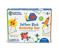 Learning Resources Pattern Block Activity Set, Fine Motor Skills, Critical Thinking Skills, Ages 4+