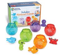 Learning Resources Peekaboo Fishbowl Friends, 10 Pieces, Ages 18 Months+, Learning Toys, Baby Toys, Educational Toys, Fish Toys, Animal Toys, Bath Toys