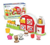 Learning Resources Peekaboo Learning Barnyard Playset, Ages 18 months +, Farm Toys for Toddlers, Imaginative Playset, Toys for 2 Year Old Boy or Girl