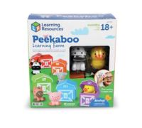 Learning Resources Peekaboo Learning Farm, Ages 3+, Farm Animals Playset | Develop counting, sorting, matching, storytelling skills with this farm animals for toddlers playset, pretend play kids gift
