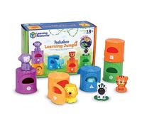 Learning Resources Peekaboo Learning Jungle Toddler, 10 Pieces, Ages 18 Months+, Learning Toys, Baby Toys, Educational Toys, Fidget Toys, Fine Motor Skills