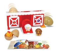 Learning Resources Peeksville Hide & Cheep Chicken Coop, Childrens Farm Toy, Barn Toys, Toddler Learning Toy,Ages 18 months+