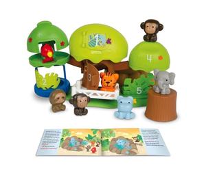 Learning Resources Peeksville Jungle Safari Playset, Ages 18 Months+, Toddler Sensory Toy, Fine Motor Skills & Emotional Learning, 9-Piece Set, Gifts for Kids