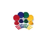 Learning Resources Play Dishes Colorful Kitchen Toy Plate Set 24 Pie