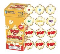 Learning Resources Pop for Phonics, Ages 4+, Phonics Game for Kids, Build Letter Sounds, Blending, Vocabulary and Early Reading Skills Through Fast-Paced Word Play