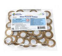Learning Resources Pound Sterling Coins 1 Pound Learning Pack of 50 Toy