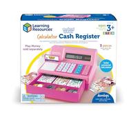 Learning Resources Pretend & Play Cash Register for Kids, Pink Toy Till | Build early maths and money skills through hands-on role play, educational toy gifts for girls ages 3+, pretend play till