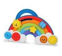Learning Resources Rainbow Busy Board, Ages 18 Months+, Toddler Sensory Board Toy, Encourages Fine Motor Skills & Emotional Awareness