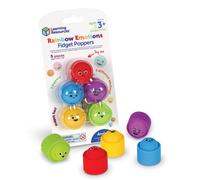 Learning Resources Rainbow Emotion Fidget Poppers, 5 Pieces, Ages 3+, Sensory Toys, Social-Emotional Learning, Sensory Toys for Toddlers, SEL Skills,