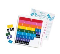 Learning Resources Rainbow Fraction Plastic Tiles With Tray