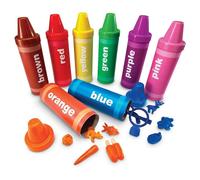 Learning Resources Rainbow Sorting Crayons - 56 Pieces, Ages 3+ Kids Crayons, Early Color Recognition & Sorting, Toddler Sort and Stacking Toys