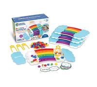 Learning Resources Rainbow Sorting Set Classroom Edition Set of 4 Fine Motor Skills, Sorting, Patterning, Addition Skills, Learning and Education Toys, Sensory Tray, 144-Piece, Ages 3+