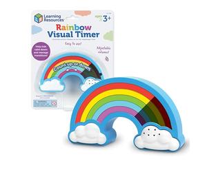 Learning Resources Rainbow Visual Timer for Kids, 5 Settings, Ages 3+ | Visual countdowns help children with time awareness, schedules, and daily tasks, sensory timer for autism, ADHD, calm corners