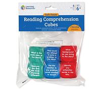 Learning Resources Reading Comprehension Cubes - Set of 6, Kids Ages 6 Plus Teacher and Classroom Supplies, Reading Aids for Kids, Home Learning