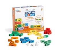 Learning Resources Reading Rods Sentence Construction, Learn to Read, Sentence Building for Kids, Parts of Speech Linking Cubes, Learn to Read Toys, Reading Tools for Kids