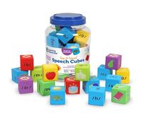 Learning Resources Say-a-Sound™ Speech Cubes, Preschool Learning Activities, ABC Flash Cards, Speech Therapy Toys, Gifts for Kids, Ages 3+, 16 Pieces
