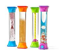 Learning Resources Sensory Fidget Tubes, Toys for Autism, ADHD, Stress & Anxiety Relief, Calming Occupational Therapy Play Bottles for Kids & Adults, Boys & Girls, Age 36 months+, Set of 4