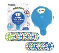 Learning Resources Skill Builders! Letter Quiz Wheel Alphabet Flash Cards Reading Games Sight Words Flash Cards Kindergarten Ages3+ 28 Pieces