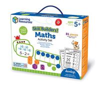 Learning Resources Skill Builders! Maths Activity Set, Learning Toy for Girls & Boys 3 4 5 Year Old, Learn Maths Age 5, Counting, Addition, Subtraction, Count to 100, 81 Pieces