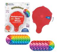 Learning Resources Skill Builders Multiplication Quiz Wheel, Maths Fidget Toy, Number Flash Cards, Maths Fidget Spinner, Ages 6+, 15 Pieces