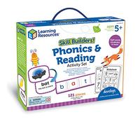 Learning Resources Skill Builders! Phonics & Reading Activity Set, Activities Build Reading & Vocabulary Skills, Letters, Phonics, Sight Words, Reading for 5 Year Olds, 121 Pieces