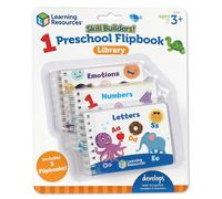 Learning Resources Skill Builders! Preschool Flipbooks, 3 Pieces, Ages 3+, Preschool Learning Activities, ABC and Numbers for Toddlers, Activity Book