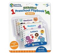 Learning Resources Skill Builders! Preschool Flipbooks, 3 Pieces, Ages 3+, Preschool Learning Activities, ABC and Numbers for Toddlers, Activity Book