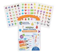 Learning Resources Skill Builders Smart Stickers Colours, Numbers & Shapes, Reusable Sticker Book, Preschool Classroom Must Haves, Busy Books, Ages 3+