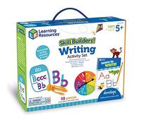 Learning Resources Skill Builders! Writing Activity Set, Handwriting Practice Activities Ages 5+, Pencil Grip Skill Trainer, Letter Formation, Letter Tracing, Writing, Ages 5+, 38 Pieces