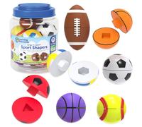 Learning Resources Snap-N-Learn Sports Shapers - Fine Motor Skills Toys For Toddlers, Preschool Matching Toy, Sorting And Color Recognition Skills, Se