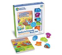 Learning Resources Spike and Friends Counting & Colours Book Set, Toddler Activities, Educational Toys Set, Colour Teaching Toys, 6 Pieces, Age 18 Month+