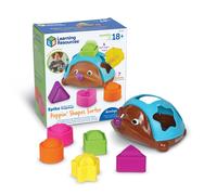 Learning Resources Spike The Fine Motor Hedgehog Poppin' Shapes Sorter - Shape and Sorting Toys for Kids Ages 18+ Months Toddler Learning Toys
