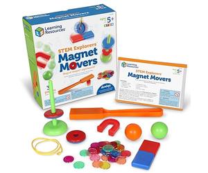 Learning Resources STEM Explorers Magnet Movers, Science Kit, Ages 5-9 | Discover force, motion and attraction through magnetic toys, hands-on science experiments for home or classroom learning